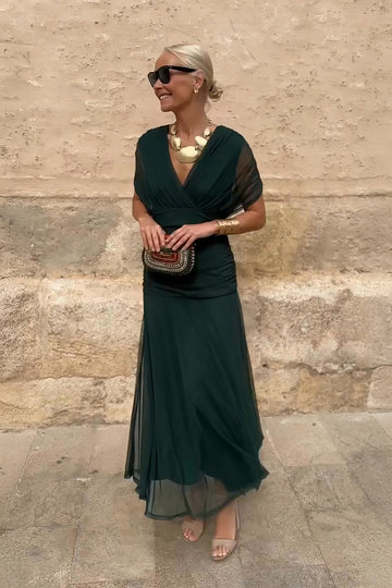 Alison | Elegant V-neck Fantasy Party Maxi Dress