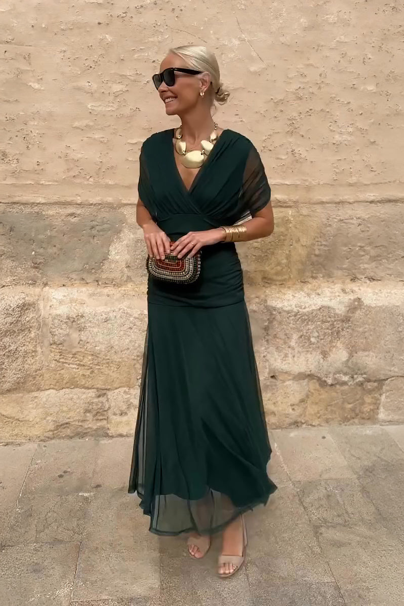 Alison | Elegant V-neck Fantasy Party Maxi Dress