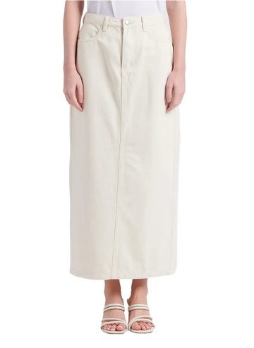 Floyd Denim Skirt - Ecru