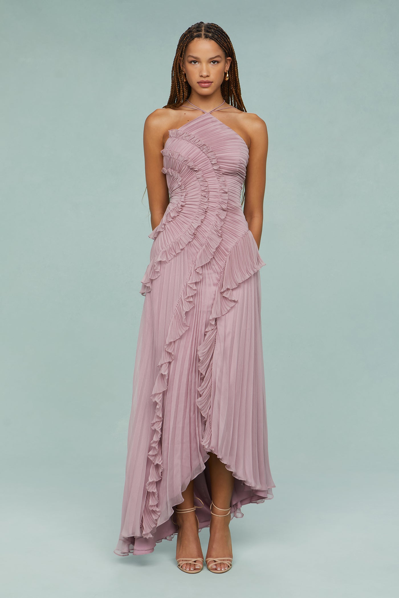 Estelle | Elegant Halter Dress