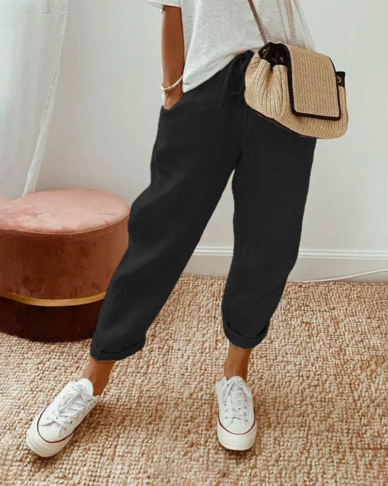 Calista | Waistband Trouser with Casual Fit and Versatile Style