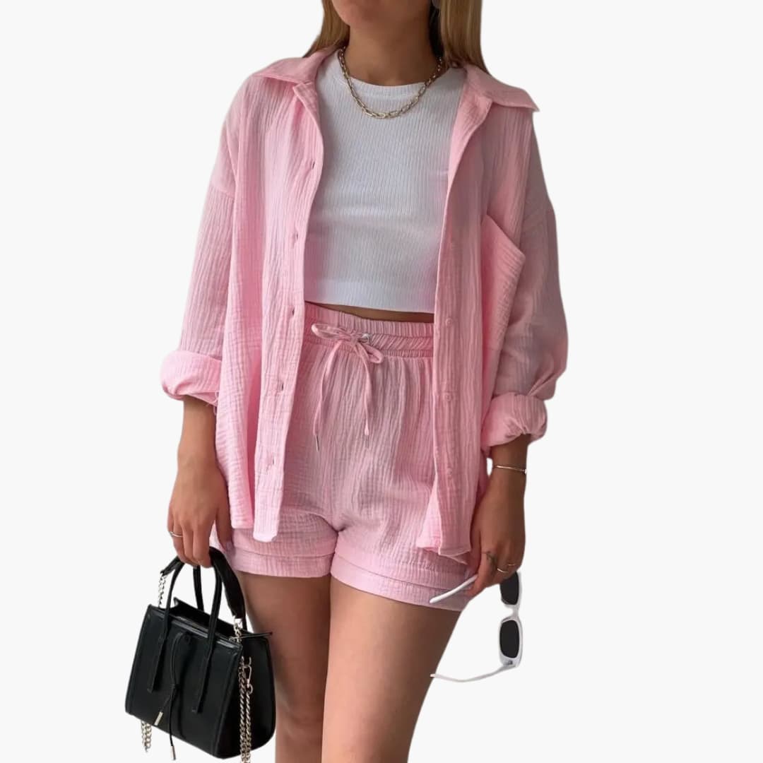 Arden | Women's Casual Two-Piece Set with Lightweight Fabric and Relaxed Fit