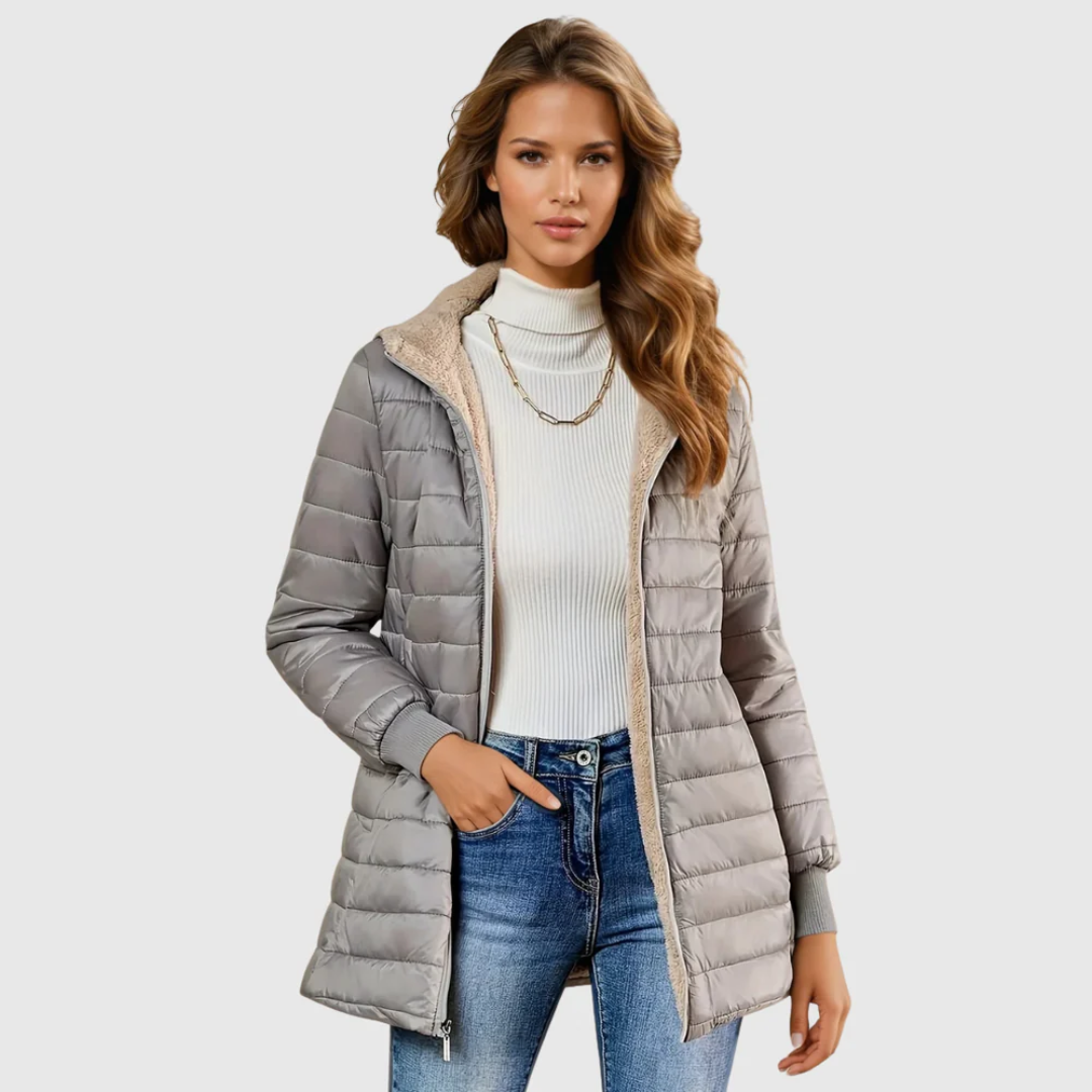 Geraldine | Cozy Sherpa-Lined Winter Jacket