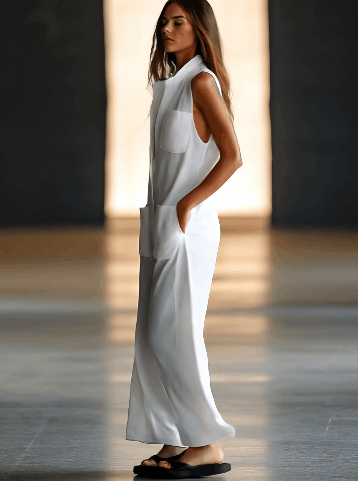 Emily | Women's Casual Retro Sleeveless Jumpsuit