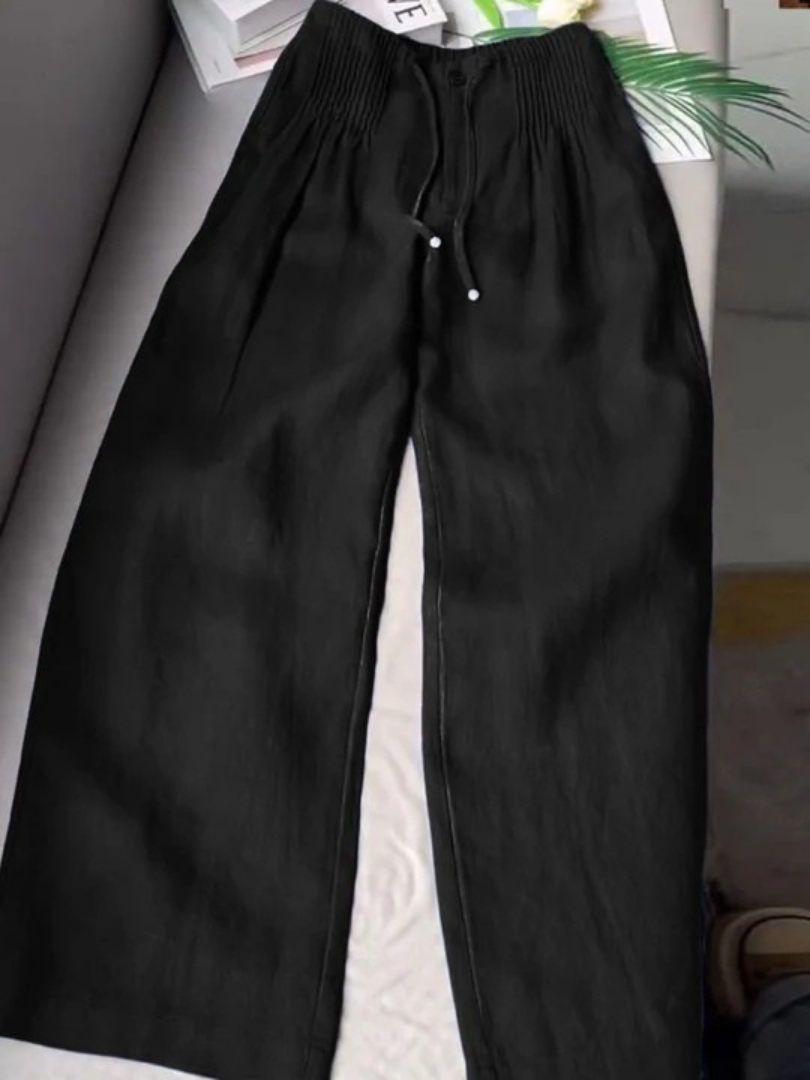 Elowen | Wide-Leg Trousers with Elastic Waist and Lightweight Fabric