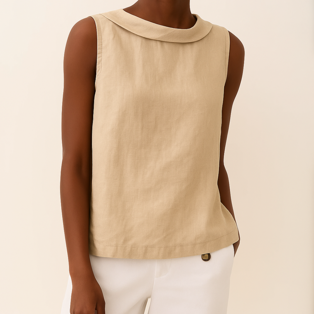 Emberlyn | Roll-Collar Top ¨C unique and memorable