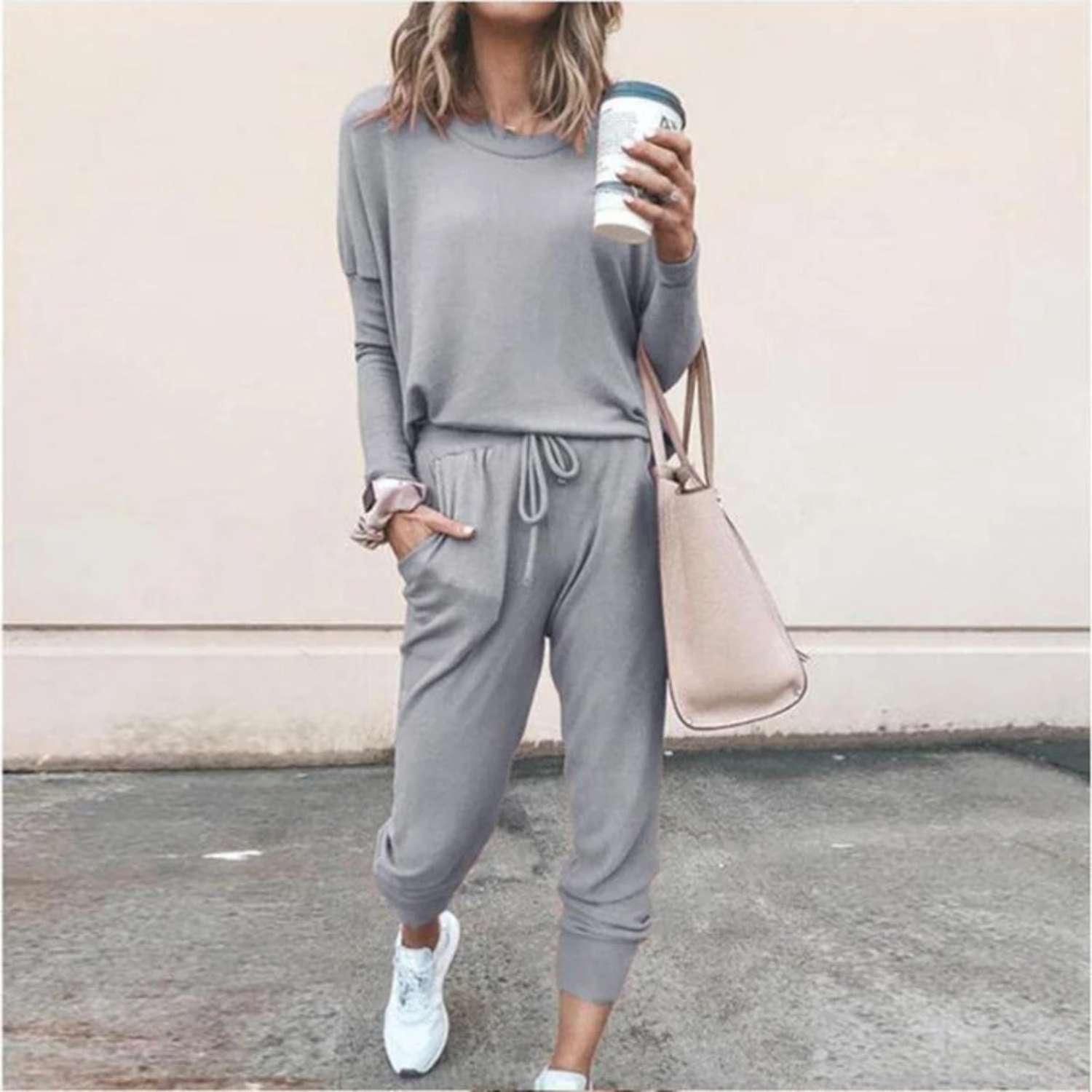 Aria | Women's Jogger Lounge Set with Adjustable Waist and Soft Fabric
