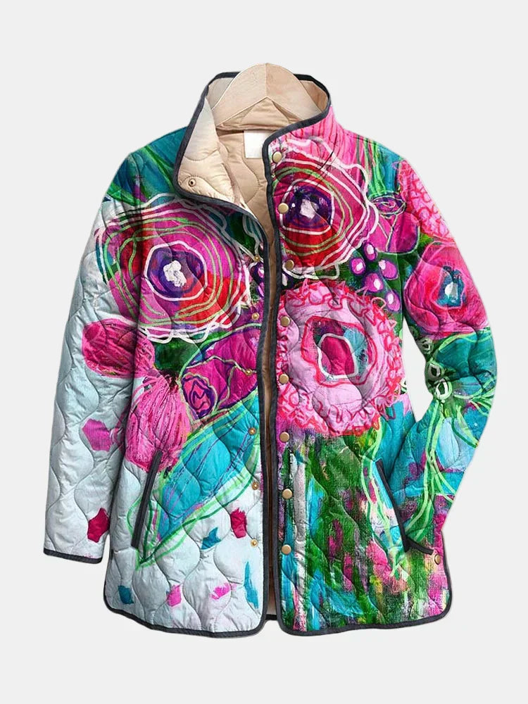 Holly | Chic Floral Print Jacket