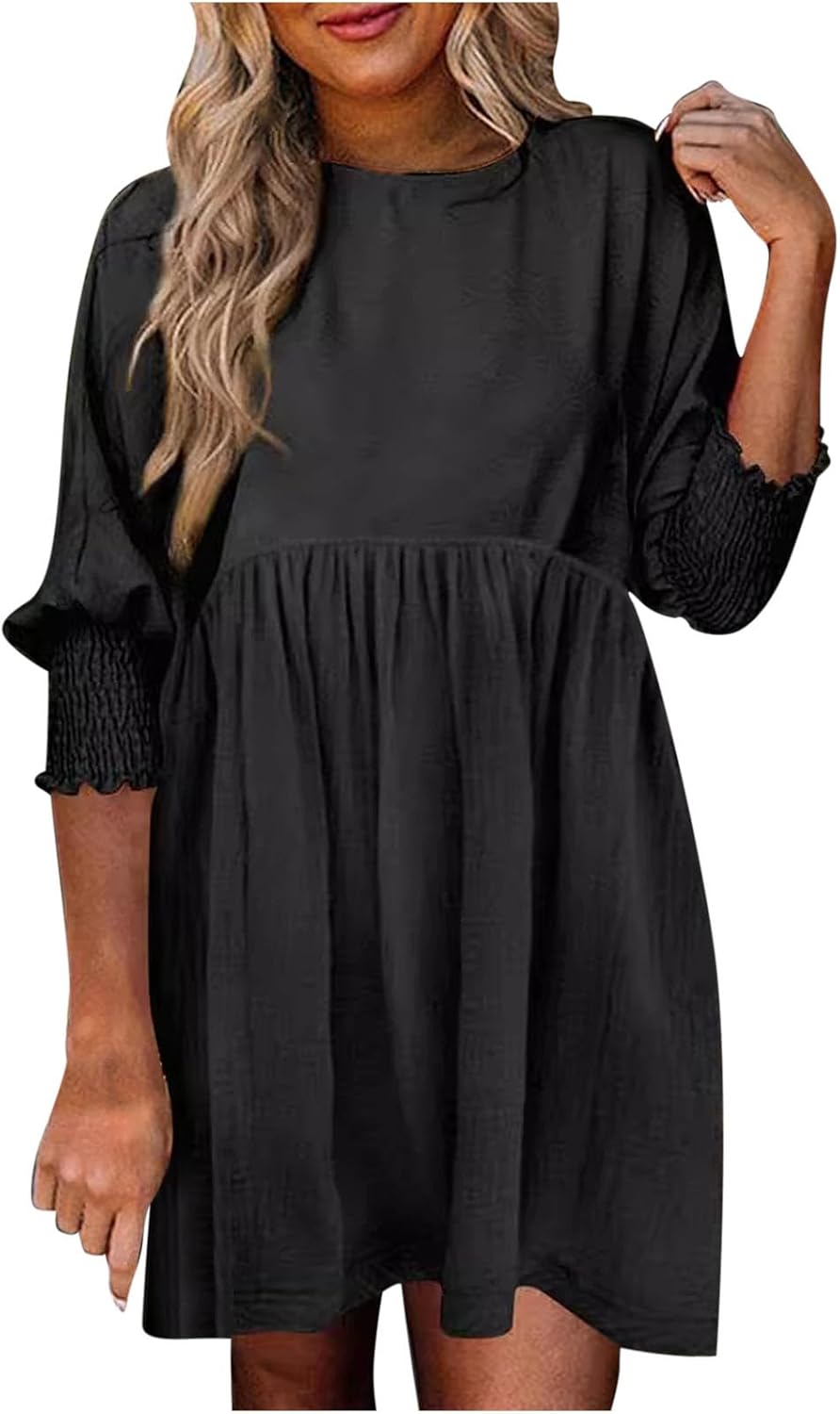 Caprielle | Women's Summer Day Dress with Ruched Design and Adjustable Straps