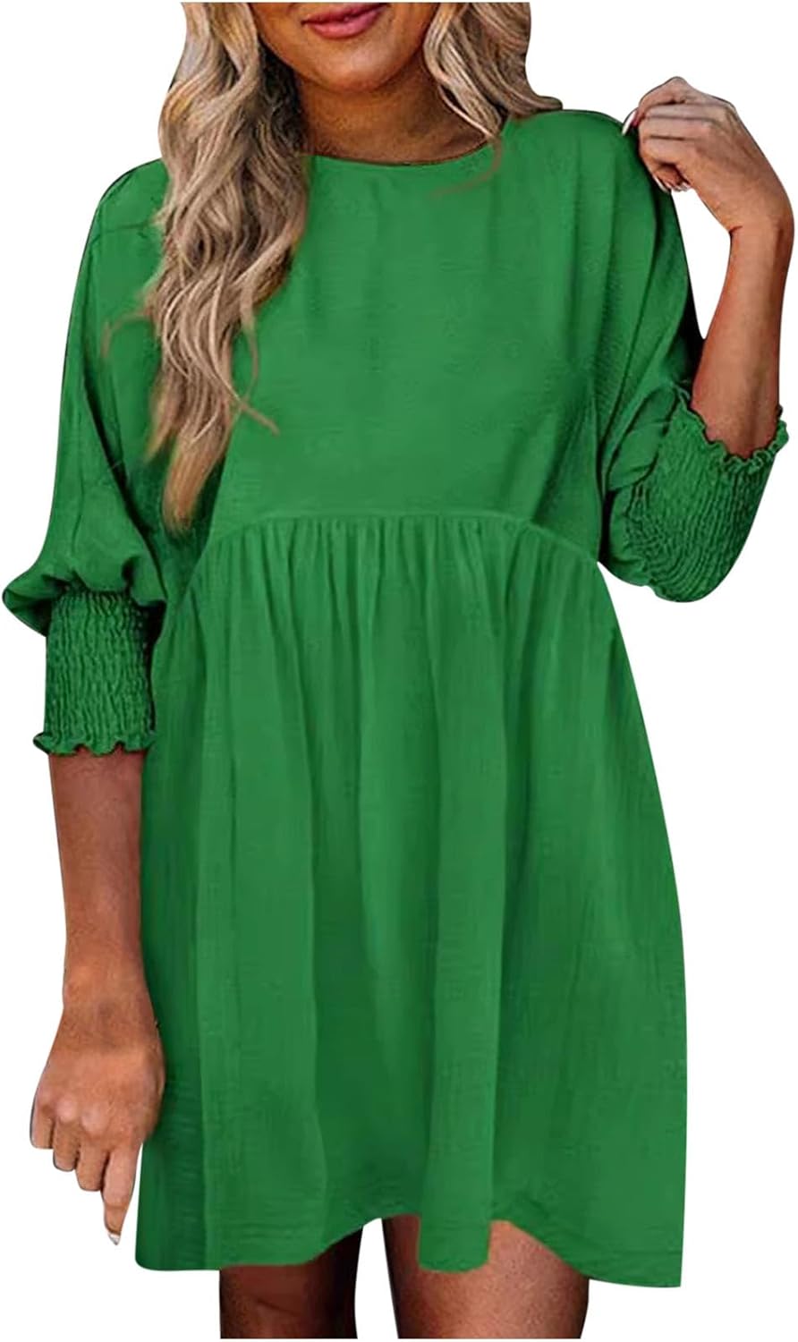 Caprielle | Women's Summer Day Dress with Ruched Design and Adjustable Straps