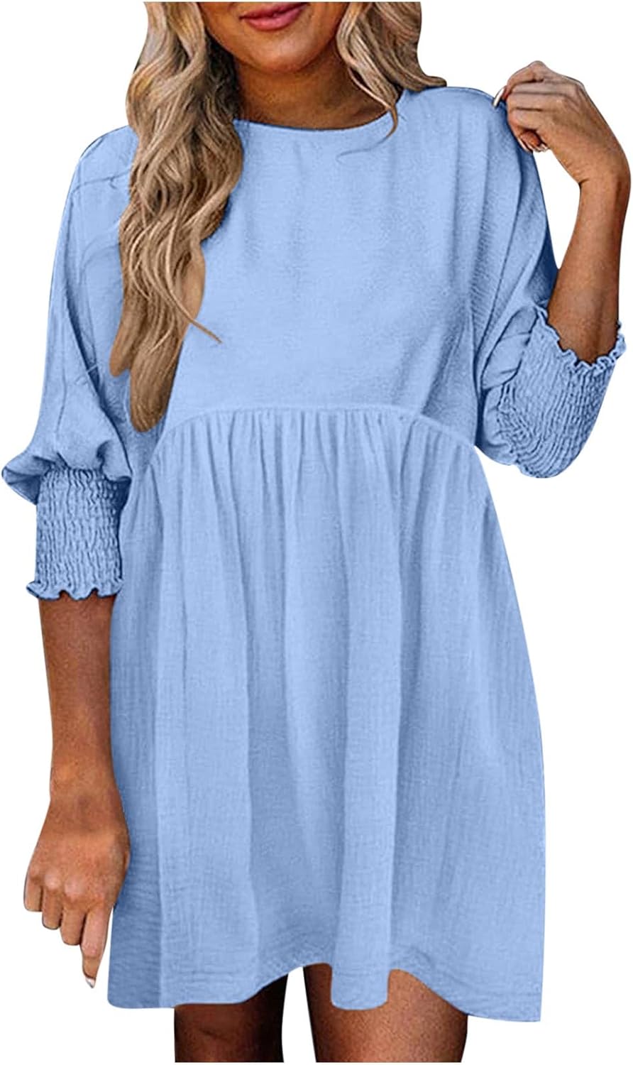 Caprielle | Women's Summer Day Dress with Ruched Design and Adjustable Straps