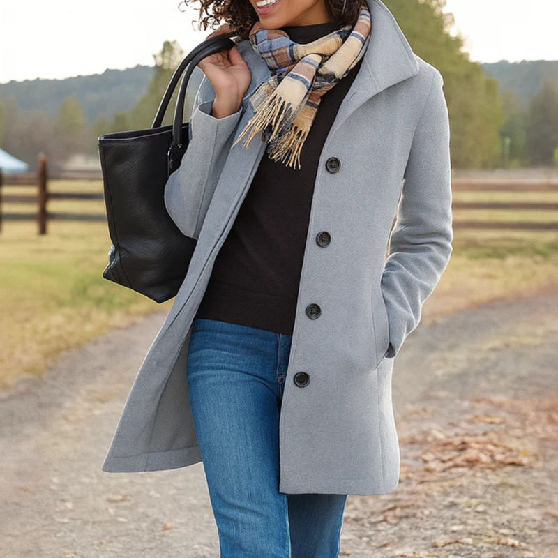 Aubrey | Timeless Button-Up Coat