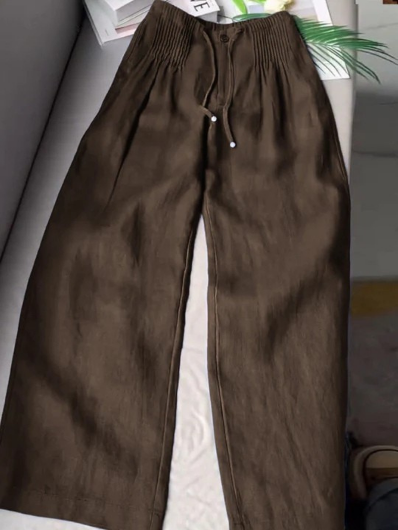 Elowen | Wide-Leg Trousers with Elastic Waist and Lightweight Fabric