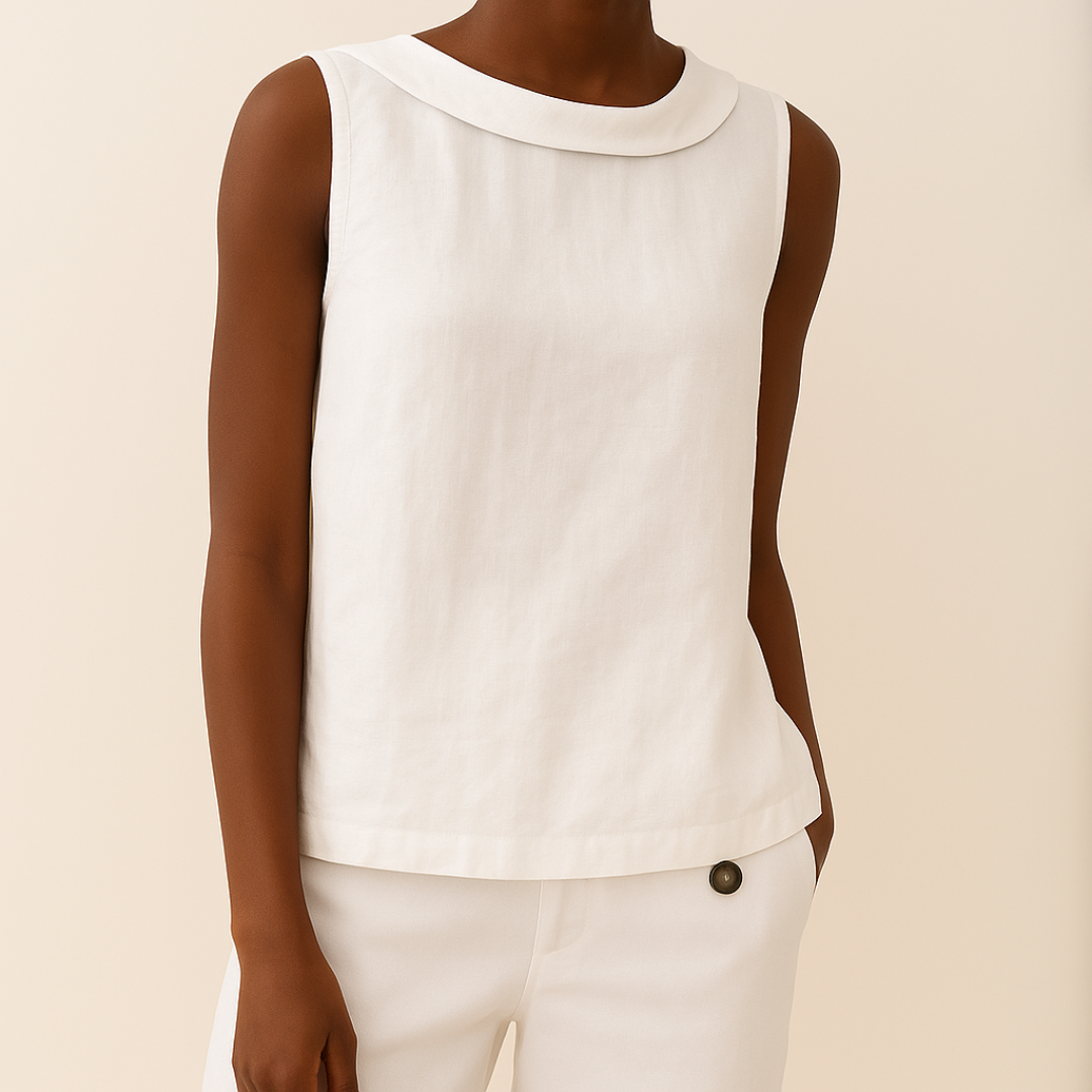 Emberlyn | Roll-Collar Top ¨C unique and memorable