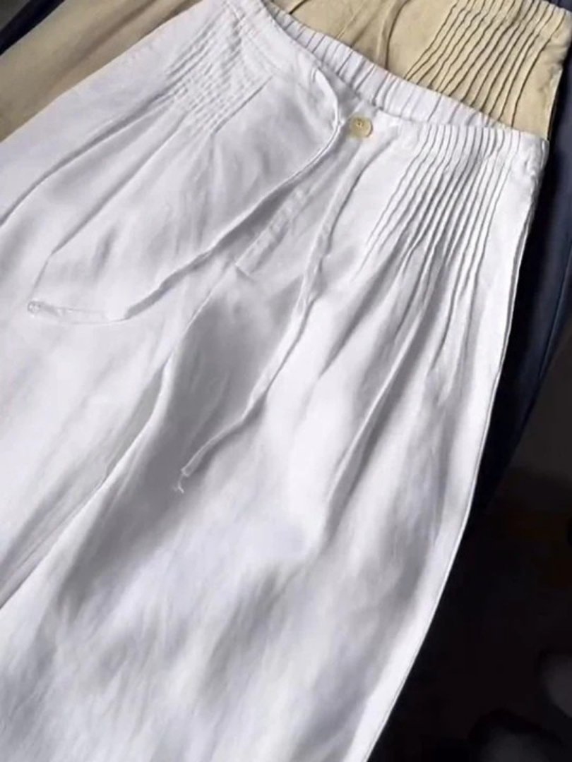 Elowen | Wide-Leg Trousers with Elastic Waist and Lightweight Fabric