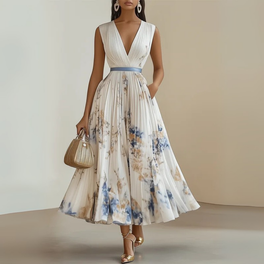Catalina | Women's Flowing Sleeveless Maxi Dress with Lightweight Fabric and Versatile Style