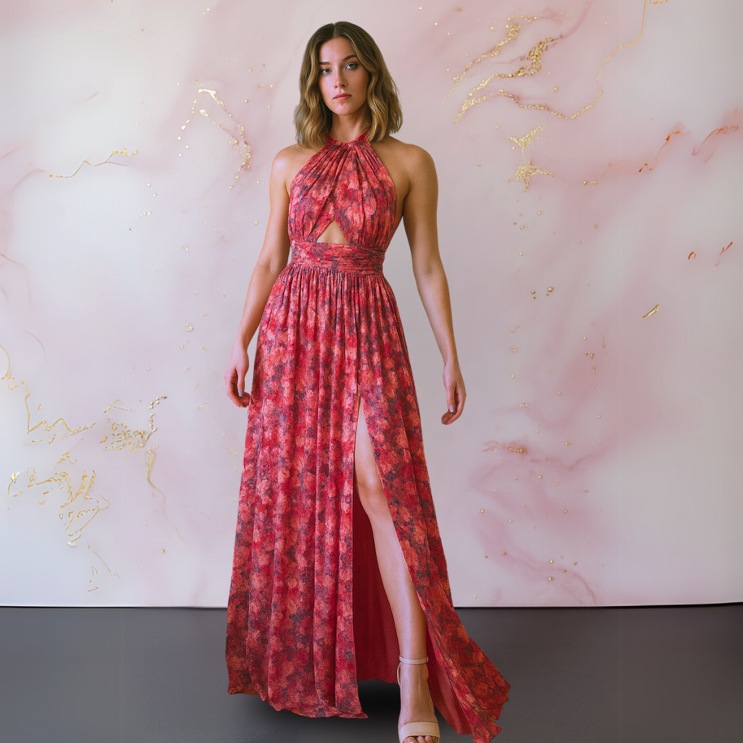Cora | Elegant Floral Maxi Dress