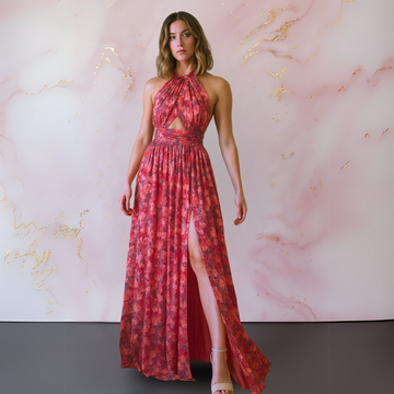 Cora | Elegant Floral Maxi Dress