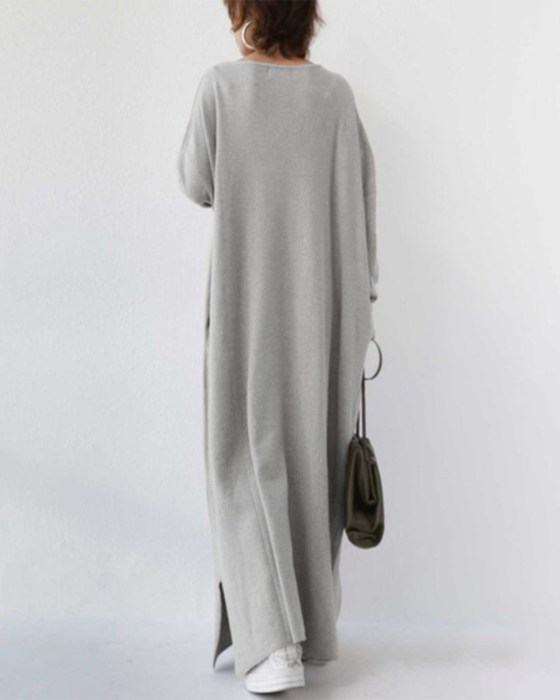 Harriet | Elegant Winter Maxi Dress for Women with Long Sleeves
