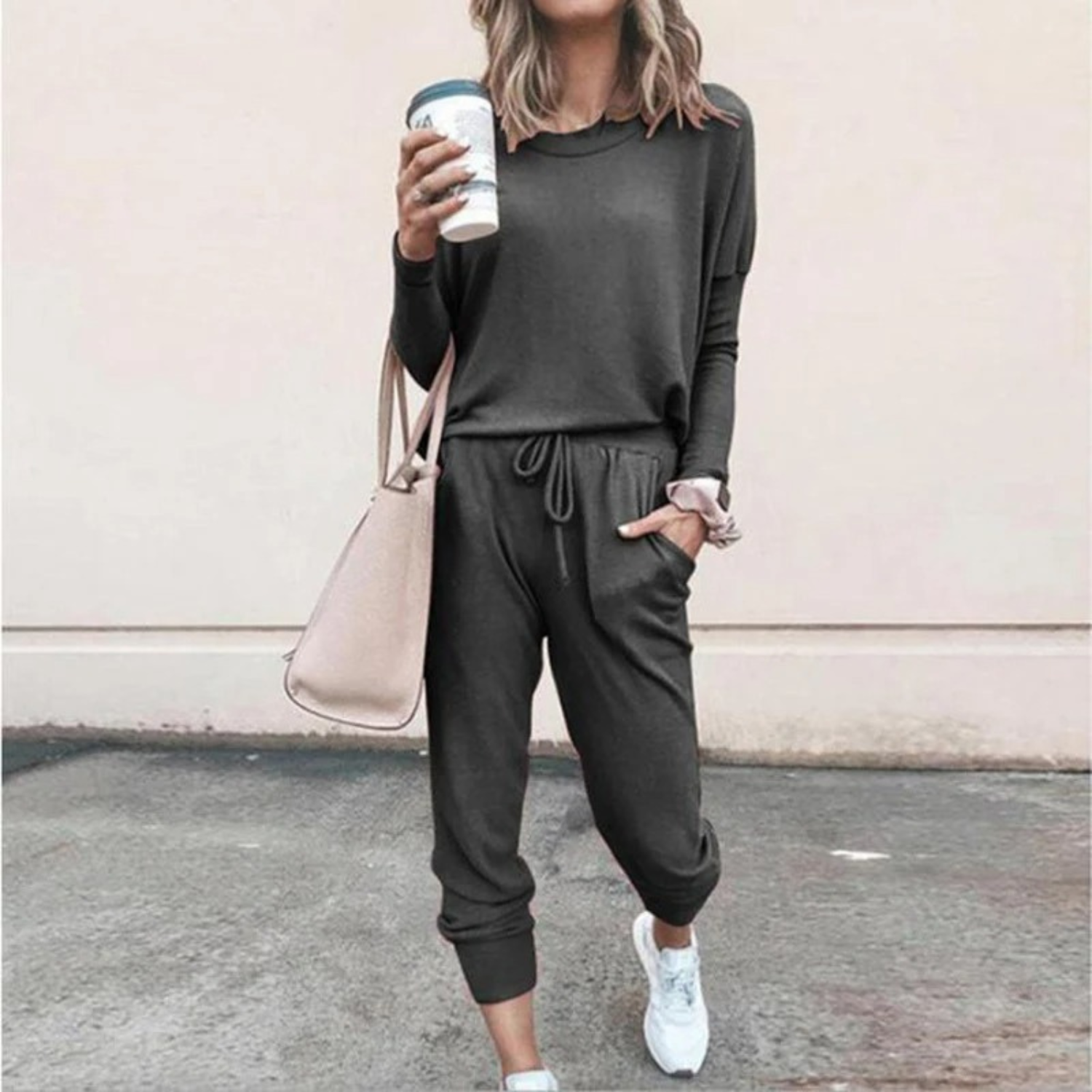 Aria | Women's Jogger Lounge Set with Adjustable Waist and Soft Fabric