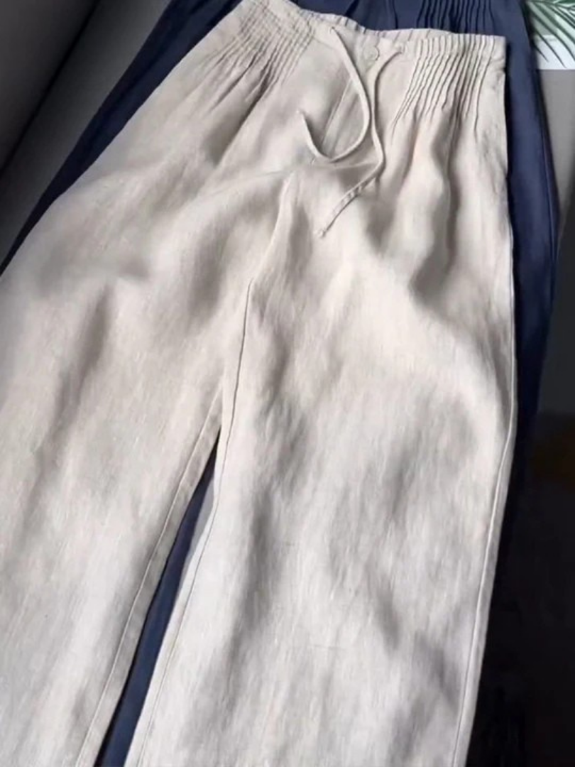Elowen | Wide-Leg Trousers with Elastic Waist and Lightweight Fabric
