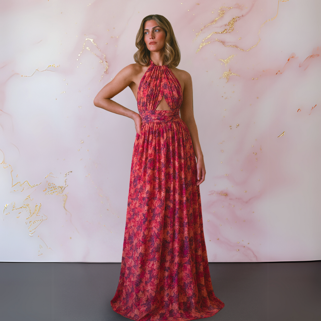 Cora | Elegant Floral Maxi Dress