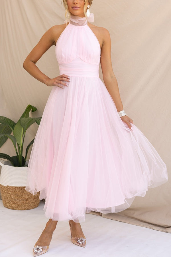 Bennett | Women's Tulle Dress with A-Line Silhouette and Sleeveless Design
