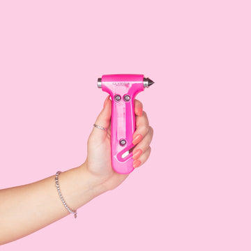 Hot Pink Metallic Emergency Escape Hammer