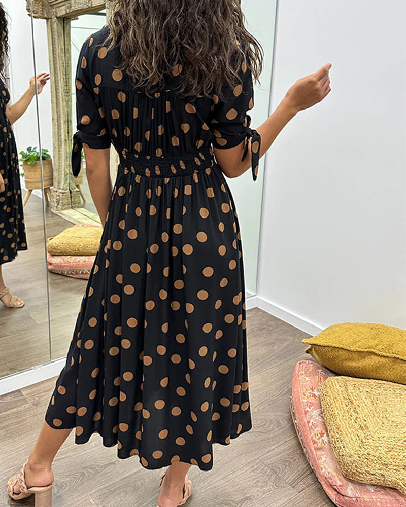 Daisy | Women's Polka Dot Dress with Flattering Fit and Classic Design