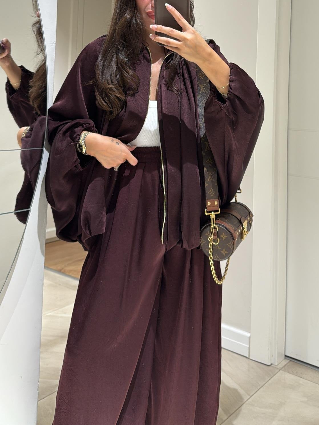 Bianca | Women's Casual Two-Piece Suit with Jacket and Drawstring Trousers