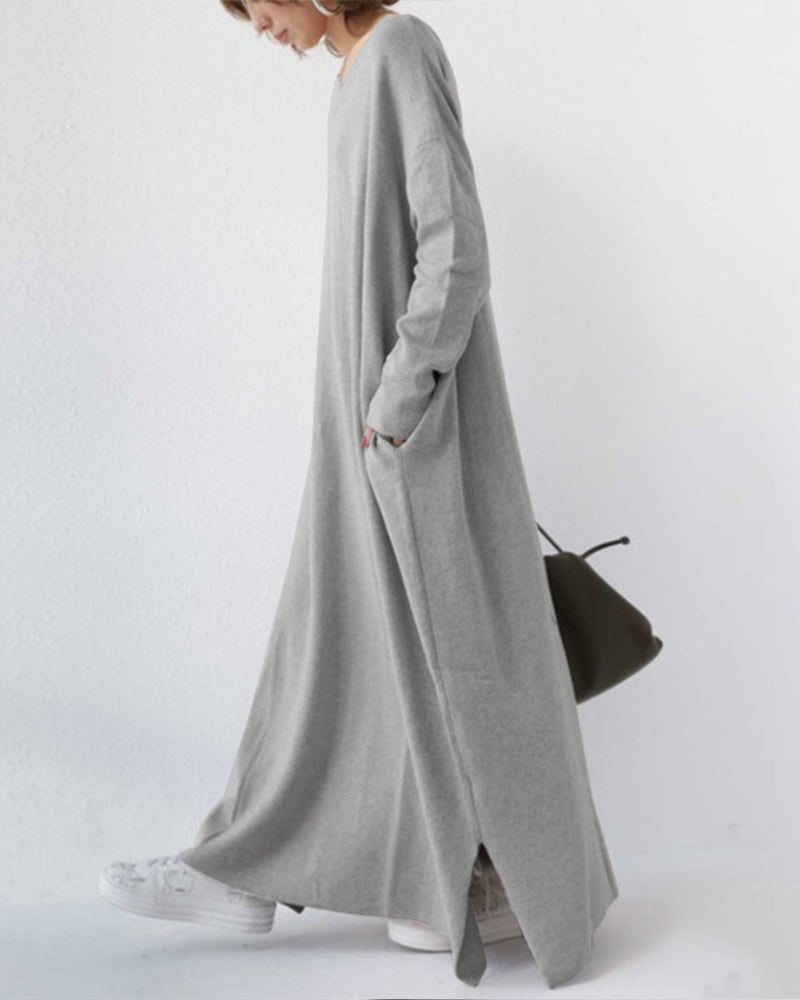 Harriet | Elegant Winter Maxi Dress for Women with Long Sleeves