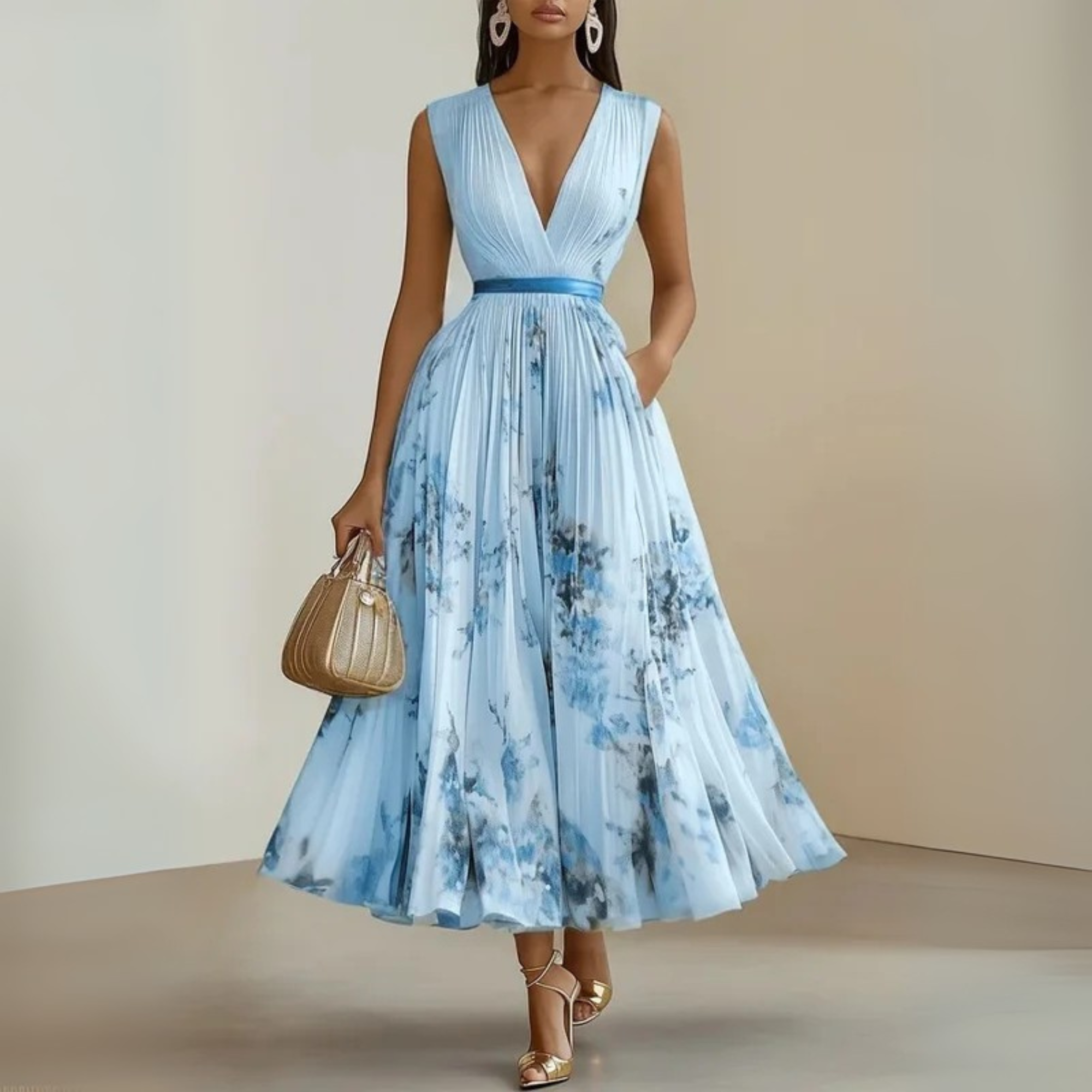 Catalina | Women's Flowing Sleeveless Maxi Dress with Lightweight Fabric and Versatile Style
