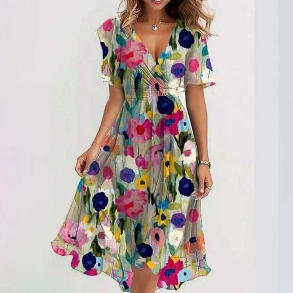 Claire | Women's Summer Dress with Sleeveless Design and Flowy Skirt