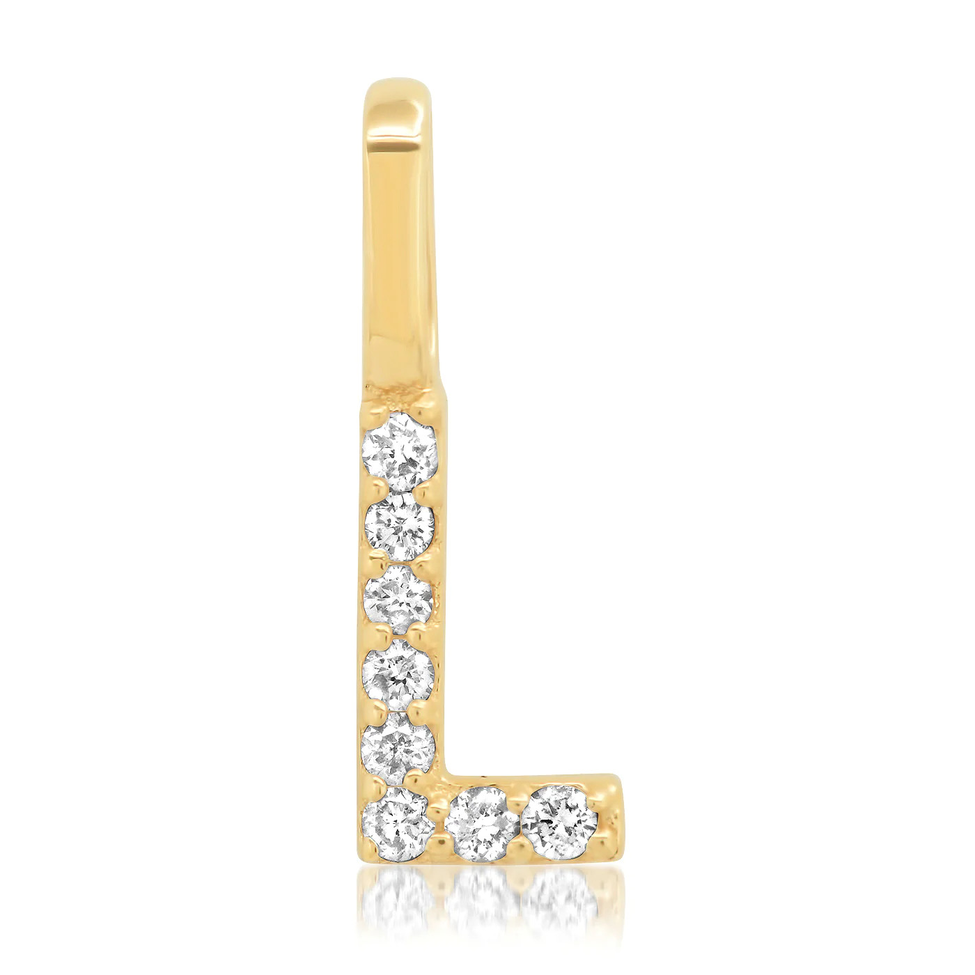 14k Diamond Pav¨¦ Monogram Pendant