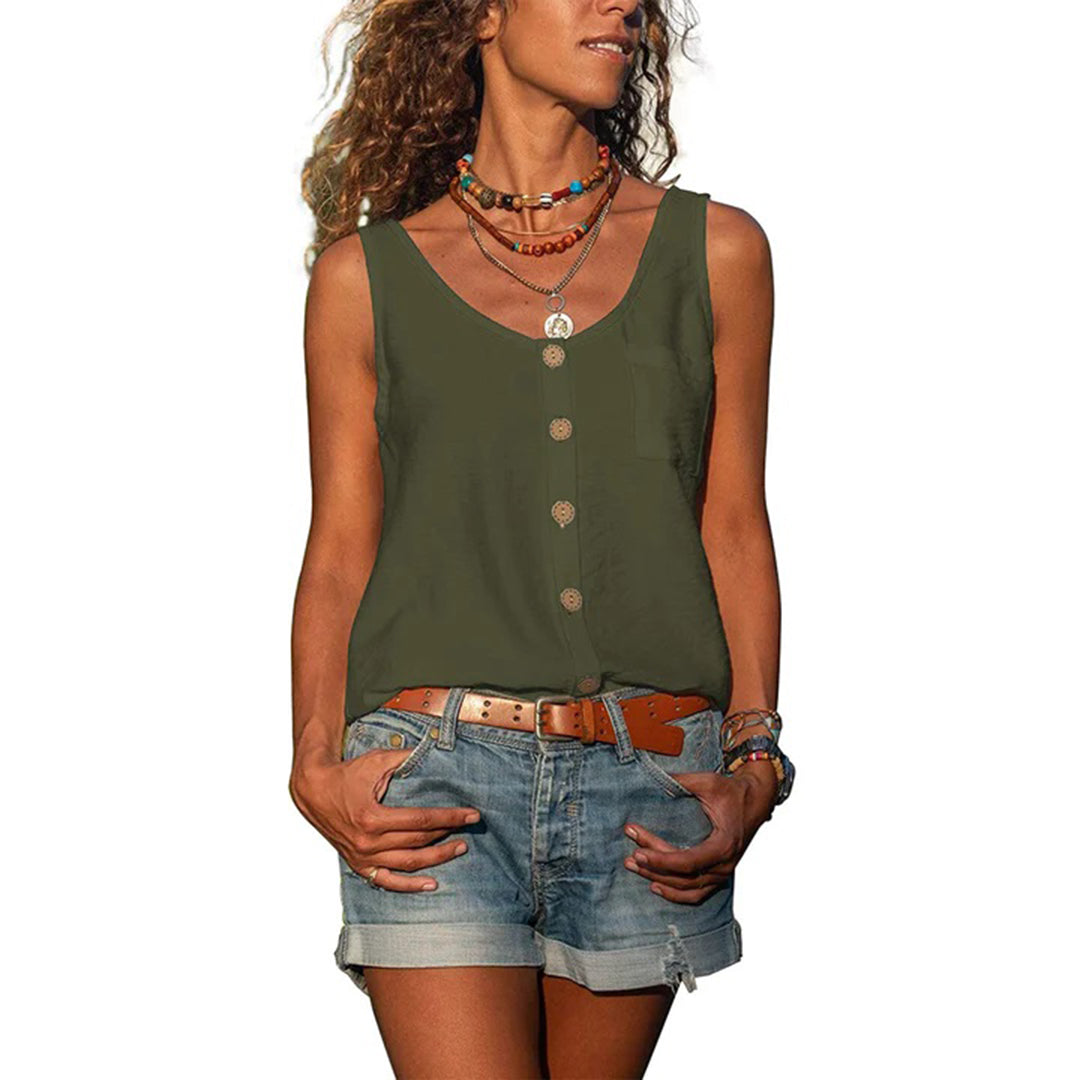 Arden | Casual Sleeveless Top with Loose Fit
