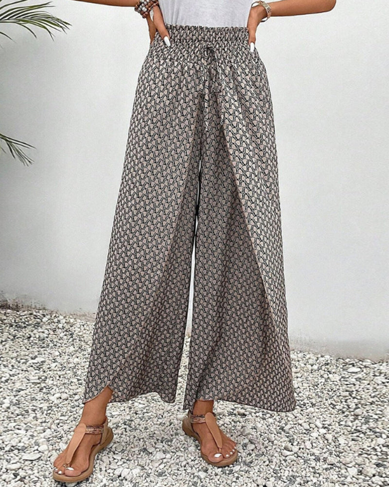 Bianca | Wide Leg Trousers with Relaxed Fit and Breathable Fabric