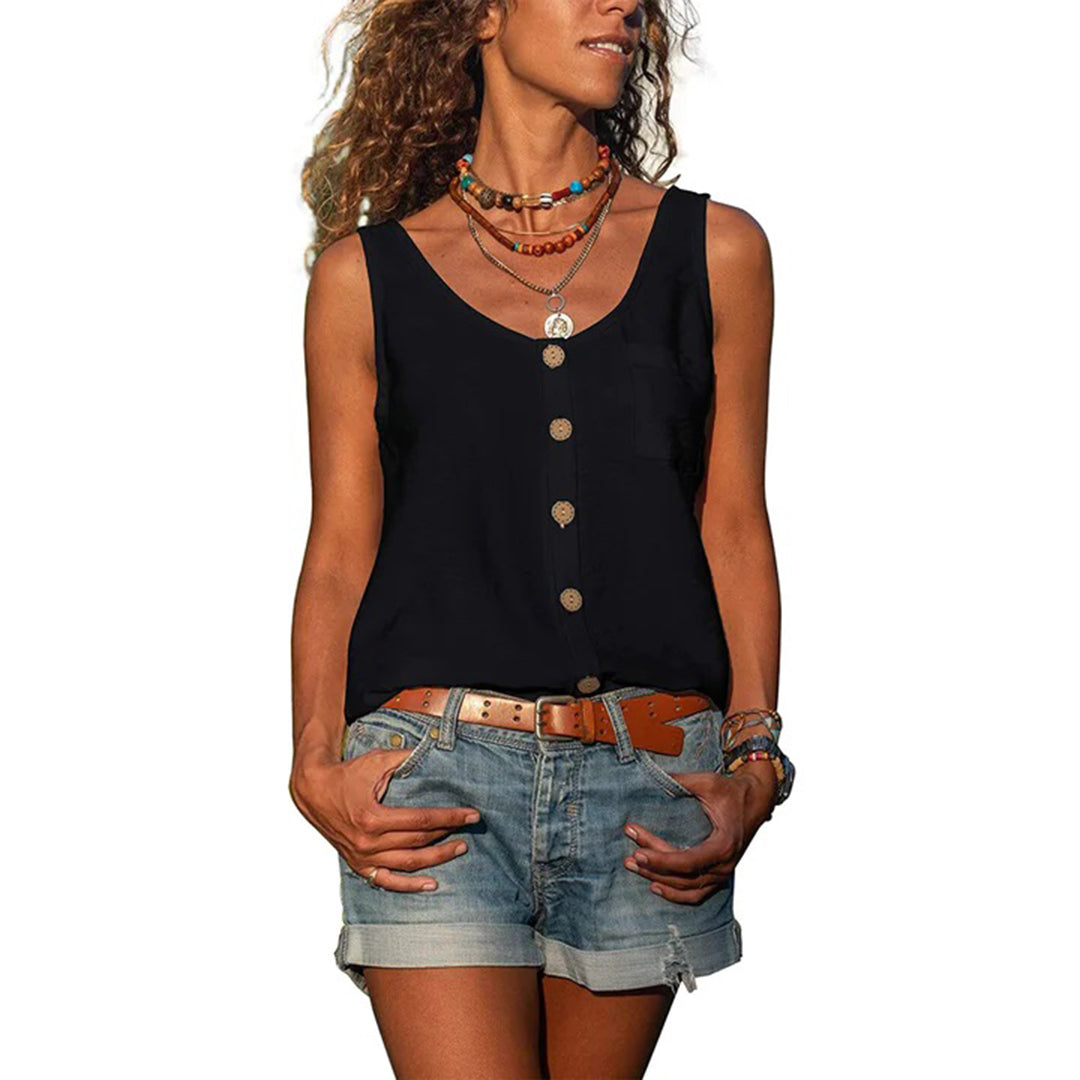 Gwen | Casual Sleeveless Top with Loose Fit