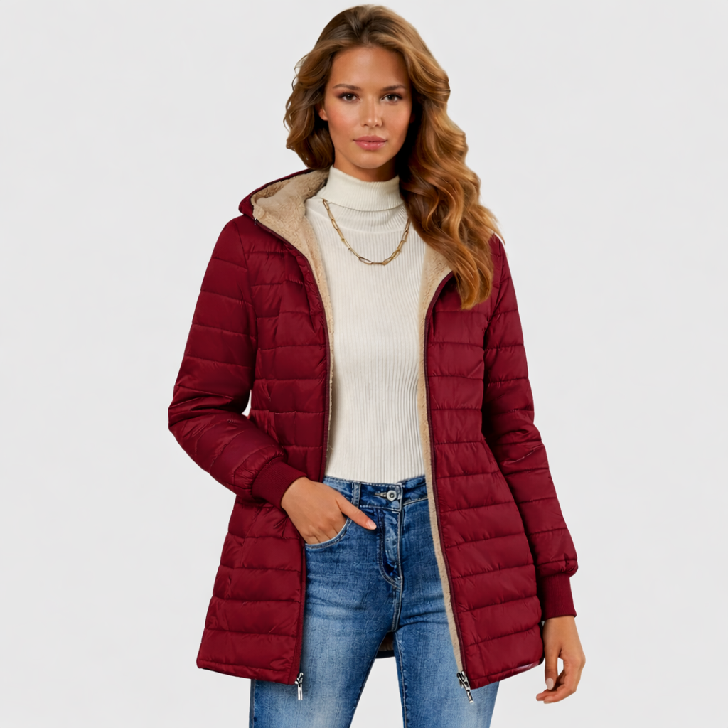 Geraldine | Cozy Sherpa-Lined Winter Jacket