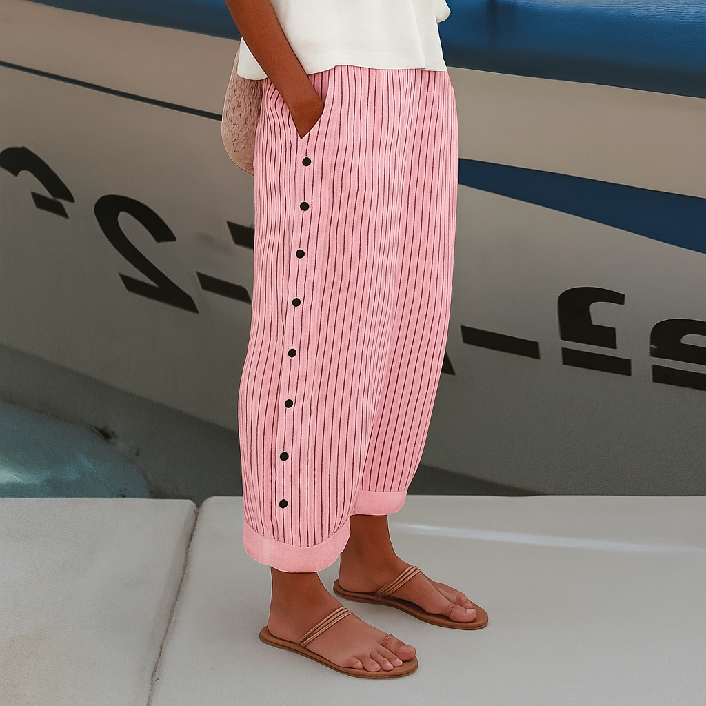 Azalea | Trousers with Side Pockets and Relaxed Fit