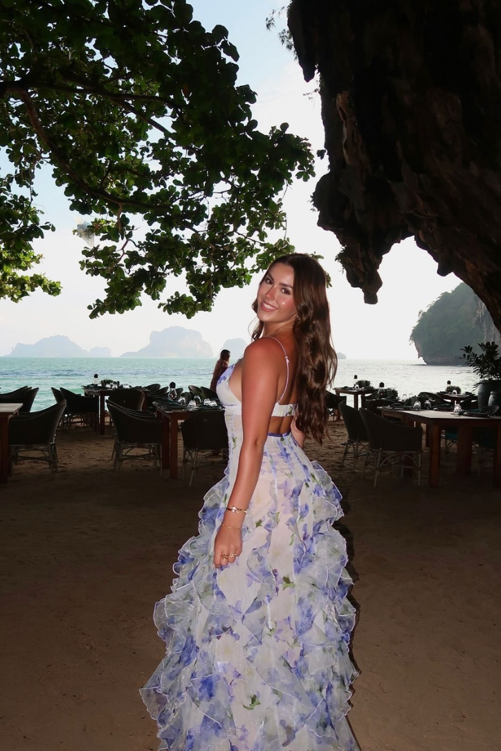 Celavie | Women's Floral Lace Maxi Dress with Elegant Design and Flowing Silhouette