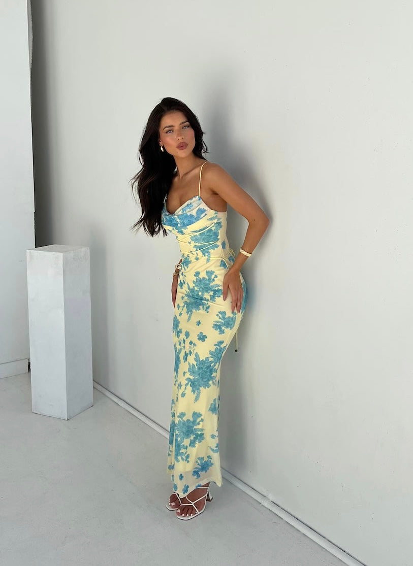 Annabelle | Women's Wedding Guest Floral Maxi Dress