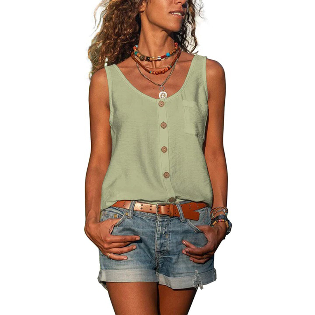 Gwen | Casual Sleeveless Top with Loose Fit