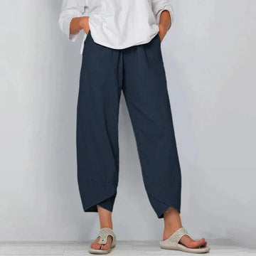 Elara | Summer Trousers with Lightweight Fabric and Relaxed Fit