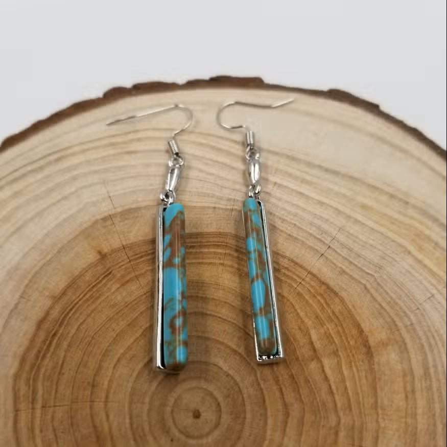 Azura | Retro Turquoise Earrings