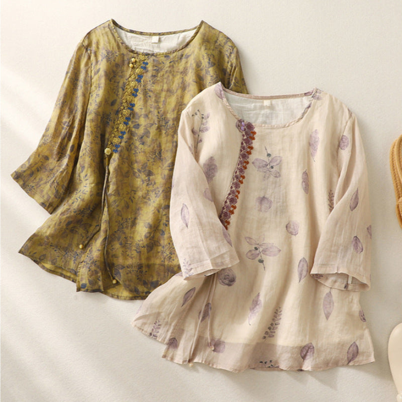 Adeline | Relaxed Blouse with Floral Print