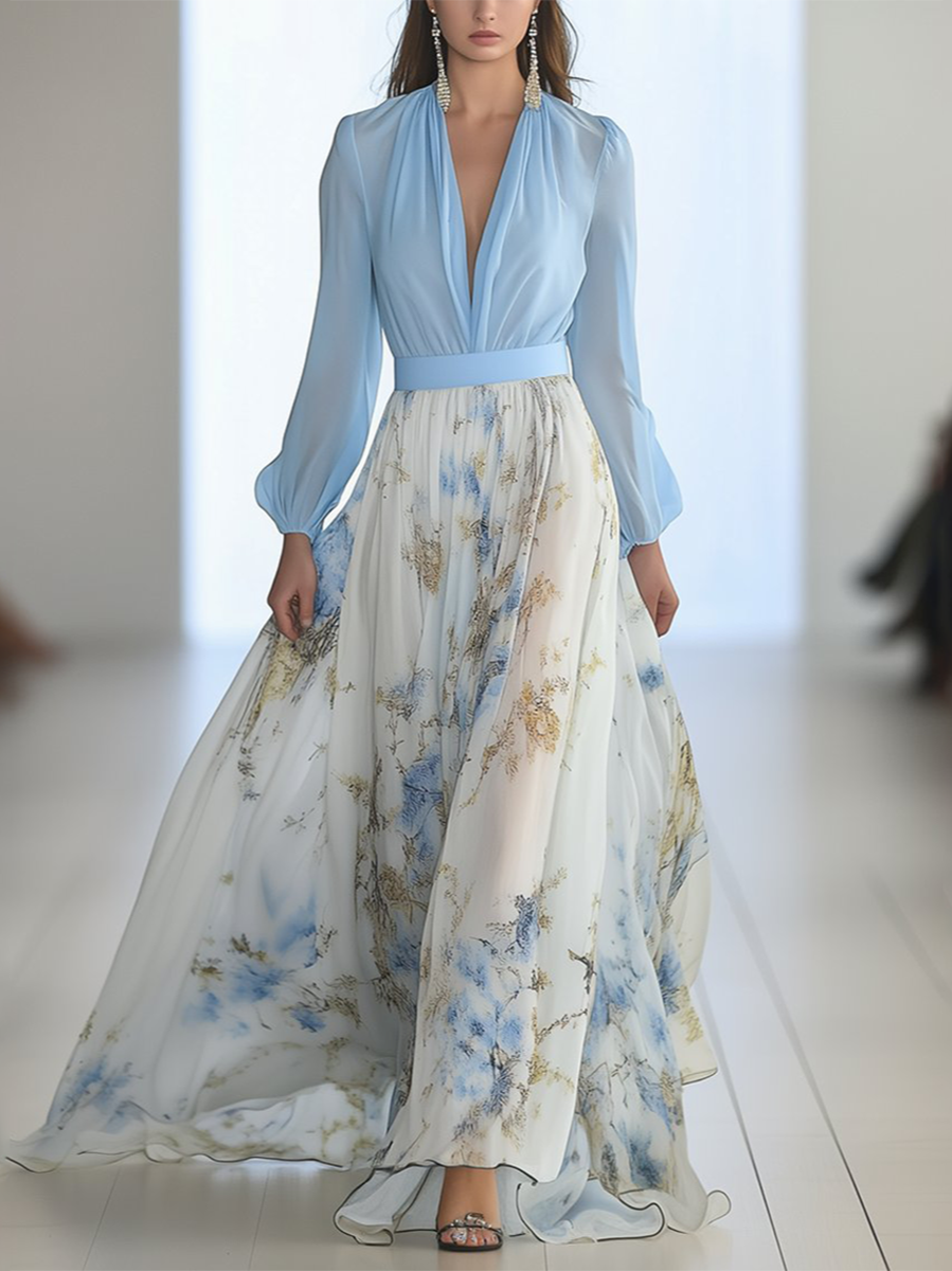 Amara | Women's Maxi Dress with Floral Print and Flowing Design