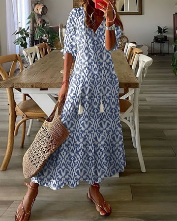 Dahlia | Women's Boho-Style Covering Dress with Flowing Design and Adjustable Straps