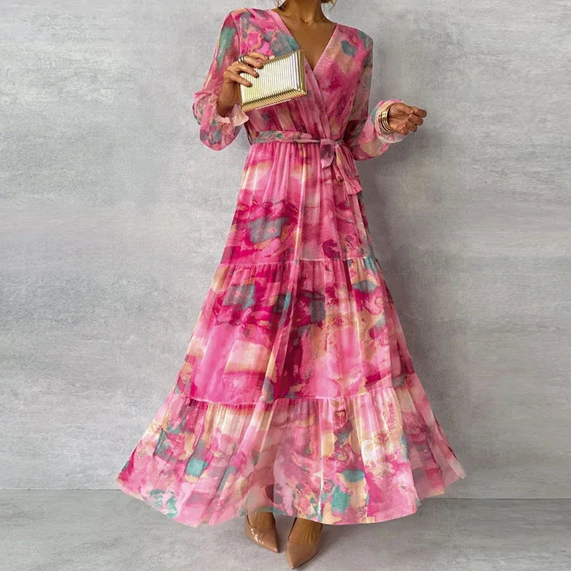 Arlette | Women's Floral Dress with Handmade Design and Classic Style