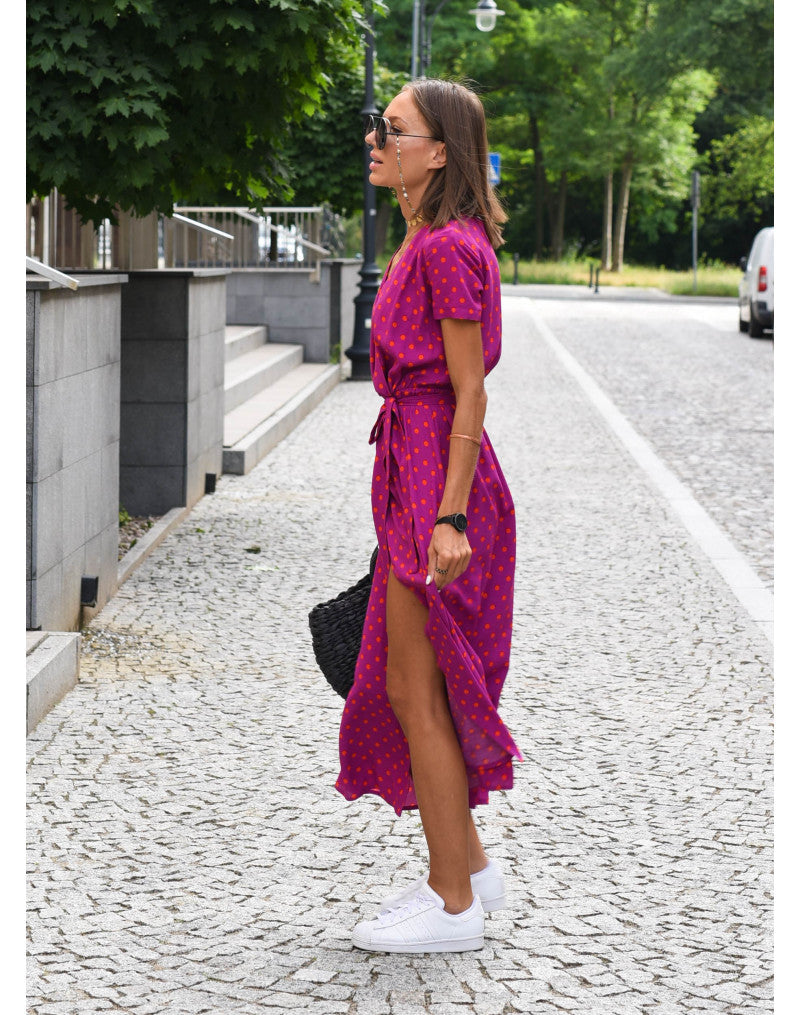 Arielle | Women's Floral Dress with Short Sleeves and Relaxed Fit