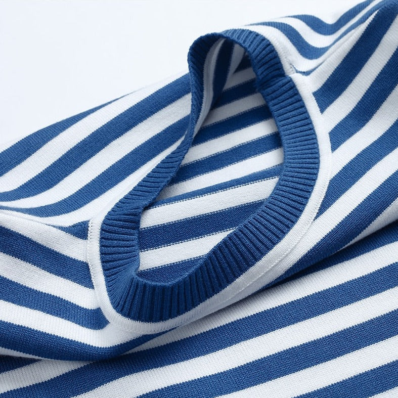 Aubrielle | Striped Summer T-Shirt with Short Sleeves